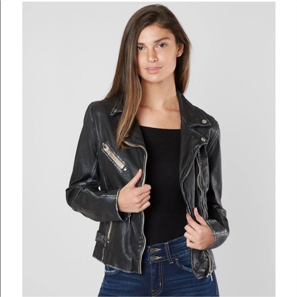 Mauritius Lamb Leather Moto Jacket - Picture 13 of 14